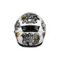 Kask Motocyklowy LAZER RAFALE EVO Stickerbomb (kol. Biały - Czarny - Srebrny - Czerwony)