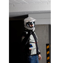Kask motocyklowy turystyczny ROXAR ADV Z-Line biały połysk