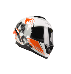 Kask Motocyklowy LAZER RAFALE SR Pixel (kol. Biały - Czarny - Czerwony)