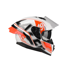 Kask Motocyklowy LAZER RAFALE SR Pixel (kol. Biały - Czarny - Czerwony)