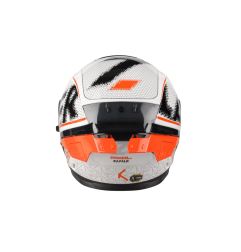 Kask Motocyklowy LAZER RAFALE SR Pixel (kol. Biały - Czarny - Czerwony)