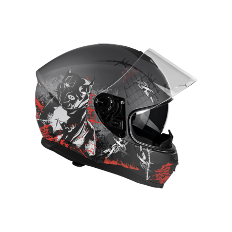 Kask Motocyklowy LAZER VERTIGO EVO Pitbull (kol. Szary - Biały)