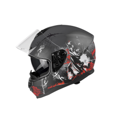 Kask Motocyklowy LAZER VERTIGO EVO Pitbull (kol. Szary - Biały)