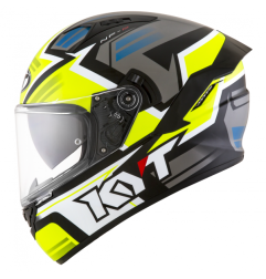 Kask Motocyklowy KYT NF-R ARTWORK żółty/szary
