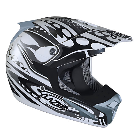 Kask motocyklowy LAZER SMX Bionic biały/szary