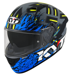 Kask Motocyklowy KYT NF-R FLAMING niebieski