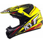 Kask Motocyklowy KYT CROSS OVER POWER czarny / żółty fluo