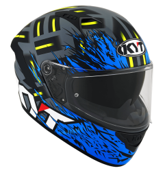 Kask Motocyklowy KYT NF-R FLAMING niebieski