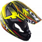Kask Motocyklowy KYT CROSS OVER POWER czarny / żółty fluo