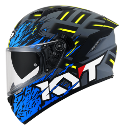 Kask Motocyklowy KYT NF-R FLAMING niebieski