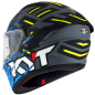 Kask Motocyklowy KYT NF-R FLAMING niebieski