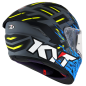 Kask Motocyklowy KYT NF-R FLAMING niebieski