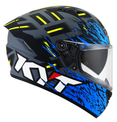 Kask Motocyklowy KYT NF-R FLAMING niebieski