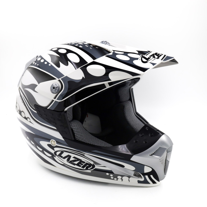 Kask motocyklowy LAZER SMX Bionic biały/szary Kask motocyklowy LAZER SMX Bionic biały/szary