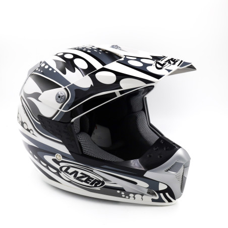 Kask motocyklowy LAZER SMX Bionic biały/szary
