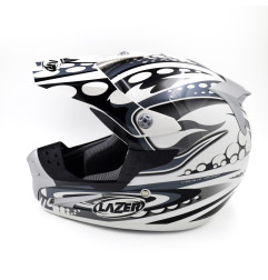 Kask motocyklowy LAZER SMX Bionic biały/szary