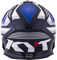 Kask motocyklowy KYT STRIKE EAGLE WINGS biały/niebieski