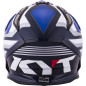 Kask motocyklowy KYT STRIKE EAGLE WINGS biały/niebieski Kask motocyklowy KYT STRIKE EAGLE WINGS biały/niebieski