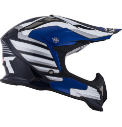 Kask motocyklowy KYT STRIKE EAGLE WINGS biały/niebieski