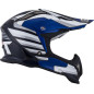 Kask motocyklowy KYT STRIKE EAGLE WINGS biały/niebieski Kask motocyklowy KYT STRIKE EAGLE WINGS biały/niebieski