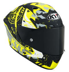 Kask Motocyklowy KYT NZ-RACE BLAZING żółty