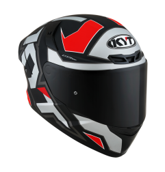 Kask Motocyklowy KYT TT-COURSE ELECTRON matowy szary/czerwony