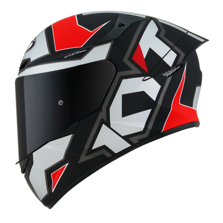 Kask Motocyklowy KYT TT-COURSE ELECTRON matowy szary/czerwony