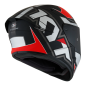 Kask Motocyklowy KYT TT-COURSE ELECTRON matowy szary/czerwony Kask Motocyklowy KYT TT-COURSE ELECTRON matowy szary/czerwony