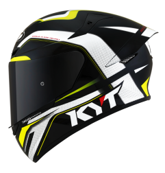 Kask Motocyklowy KYT TT-COURSE GRAND PRIX czarny/żołty