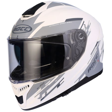 Kask motocyklowy ROCC 861 czarno-biały