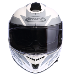 Kask motocyklowy ROCC 861 czarno-biały