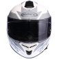 Kask motocyklowy ROCC 861 czarno-biały