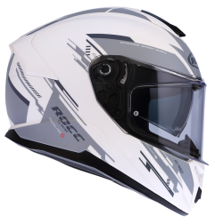 Kask motocyklowy ROCC 861 czarno-biały