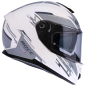 Kask motocyklowy ROCC 861 czarno-biały
