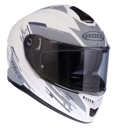Kask motocyklowy ROCC 861 czarno-biały