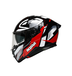 Kask Motocyklowy ROXAR BAYAMO EVO RACE Czarny/ biały/ czerwony