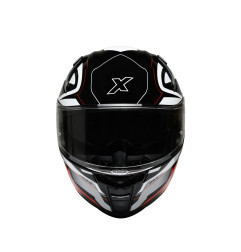 Kask Motocyklowy ROXAR BAYAMO EVO RACE Czarny/ biały/ czerwony