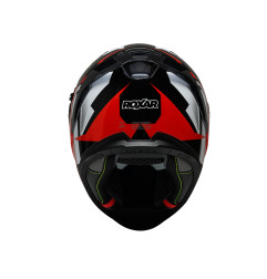 Kask Motocyklowy ROXAR BAYAMO EVO RACE Czarny/ biały/ czerwony