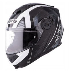 Kask motocyklowy ROCC 881 czarno-biały