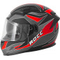 Kask motocyklowy ROCC 333 matowo-szary/czerwony Kask motocyklowy ROCC 333 matowo-szary/czerwony