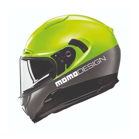Kask motocyklowy MOMO HORNET (MONO Yellow Fluo / Silver / Black / White)
