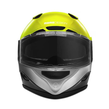 Kask motocyklowy MOMO HORNET (MONO Yellow Fluo / Silver / Black / White)