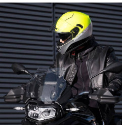 Kask motocyklowy MOMO HORNET (MONO Yellow Fluo / Silver / Black / White)