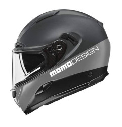 Kask motocyklowy MOMO HORNET (MONO Titanium Frost / Silver / Black / White)