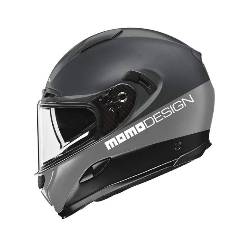 Kask motocyklowy MOMO HORNET (MONO Titanium Frost / Silver / Black / White) Kask motocyklowy MOMO HORNET (MONO Titanium Frost / Silver / Black / White)