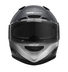 Kask motocyklowy MOMO HORNET (MONO Titanium Frost / Silver / Black / White)