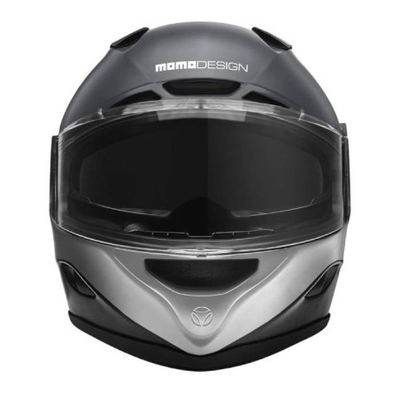 Kask motocyklowy MOMO HORNET (MONO Titanium Frost / Silver / Black / White)
