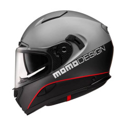 Kask motocyklowy MOMO HORNET (MONO Grey Asphalt / Rad / Black/ Silver)