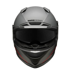 Kask motocyklowy MOMO HORNET (MONO Grey Asphalt / Rad / Black/ Silver)