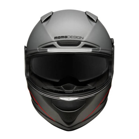 Kask motocyklowy MOMO HORNET (MONO Grey Asphalt / Rad / Black/ Silver)